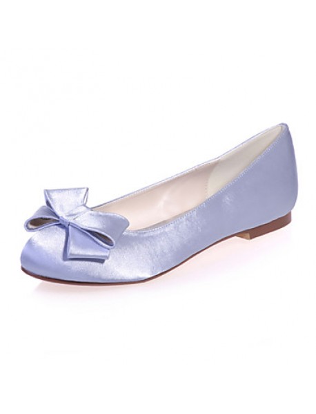 Women's Shoes Satin Flat Heel Round Toe Flats Wedding/Party & EveningShoes More Colors available