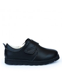 Boy's Oxfords Spring / Fall / Winter Comfort Leather Party & Evening / Casual Low Heel Hook & Loop Black Walking  