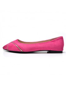 Women's Shoes Flat Heel Pointed Toe/Closed Toe Flats Casual Black/Blue/Pink