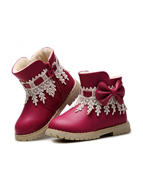Baby Shoes Wedding / Outdoor / Dress / Casual Leatherette Boots / Fashion Sneakers Blue / Pink / Red  