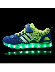 LED Shoes Boys' Shoes Athletic / Casual Synthetic Fashion Sneakers Blue / Pink / Orange  