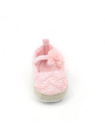 Girl's Flats Spring / Fall First Walkers Lace / Fabric / Wool Outdoor / Casual Flat Heel Flower / Slip-on Pink  