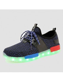 LED Shoes Boys' Shoes Casual Synthetic Fashion Sneakers Black / Blue / Green / Red  
