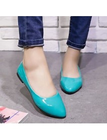 Women's Shoes Flat Heel Pointed Toe Flats Dress Black / Blue / Yellow / Pink / Purple / Red / White / Beige
