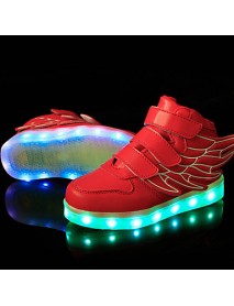 LED Shoes Boys' Shoes Athletic / Casual Synthetic Fashion Sneakers Black / Blue / Green / Pink / Red / White  