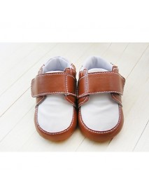 Boy's Flats Spring / Fall / Winter First Walkers / Crib Shoes Leatherette Party & Evening Flat Heel Magic Tape Brown  
