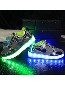 Unisex Kid Boy Girl athletic shoe  Student dance Boot LED Light Athletic Shoe Sport Shoes Flashing Sneakers USB Charge  