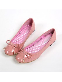 Women's Shoes Leatherette Flat Heel Comfort / Round Toe Flats Casual Pink