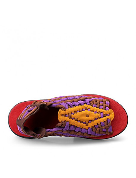 Men's Shoes  Casual Microfibre Sandals Slippers Beach Shoes Black / Purple / Gray  