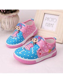 Baby Shoes Outdoor/Casual Canvas Flats Blue/Pink/Coral  