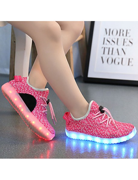 Boy's / Girl's Sneakers Spring / Summer / Fall Comfort / Mary Jane Tulle Casual Lace-up / Others Black / Blue / Green / Pink / Red / Gray  